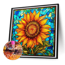 Load image into Gallery viewer, Diamond Painting - Full Round - glass art sunflower flowers (30*30CM)
