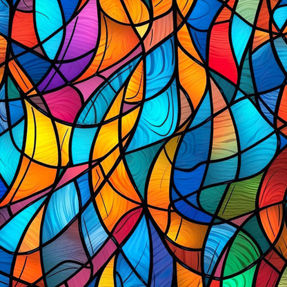 Diamond Painting - Full Round - abstract color blocks (30*30CM)