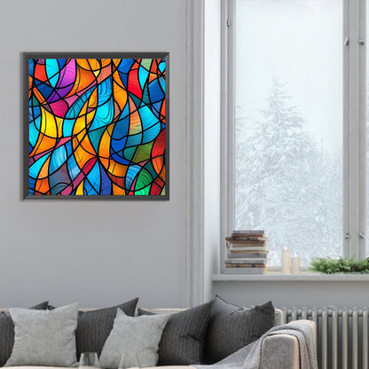 Diamond Painting - Full Round - abstract color blocks (30*30CM)