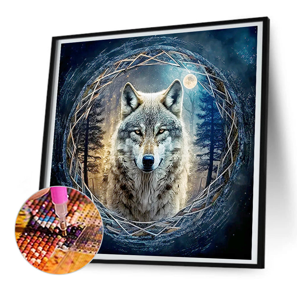 Diamond Painting - Full Round - coyote (30*30CM)