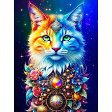 Load image into Gallery viewer, Diamond Painting - Full Round - Colorful gem cat (30*40CM)
