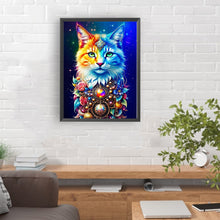 Load image into Gallery viewer, Diamond Painting - Full Round - Colorful gem cat (30*40CM)
