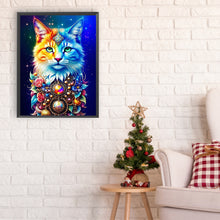 Load image into Gallery viewer, Diamond Painting - Full Round - Colorful gem cat (30*40CM)

