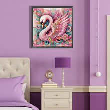 Load image into Gallery viewer, Diamond Painting - Full Round - pink swan (40*40CM)
