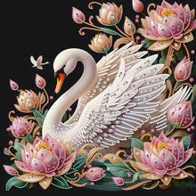 Load image into Gallery viewer, Diamond Painting - Full Round - lotus swan (40*40CM)
