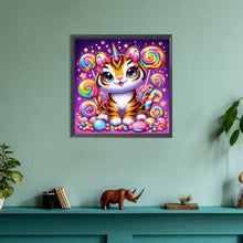 Load image into Gallery viewer, Diamond Painting - Full Round - Candy and Tiger (30*30CM)

