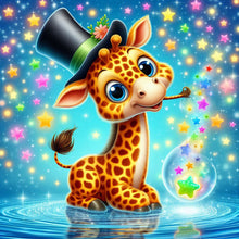 Load image into Gallery viewer, Diamond Painting - Full Round - magician giraffe (30*30CM)

