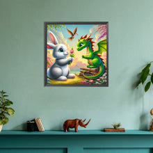 Load image into Gallery viewer, Diamond Painting - Full Round - Rabbit and Dragon (30*30CM)
