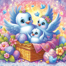 Load image into Gallery viewer, Diamond Painting - Full Round - blue bird (30*30CM)
