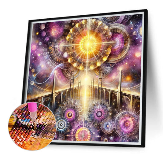 Diamond Painting - Full Round - Space-time gear (40*40CM)