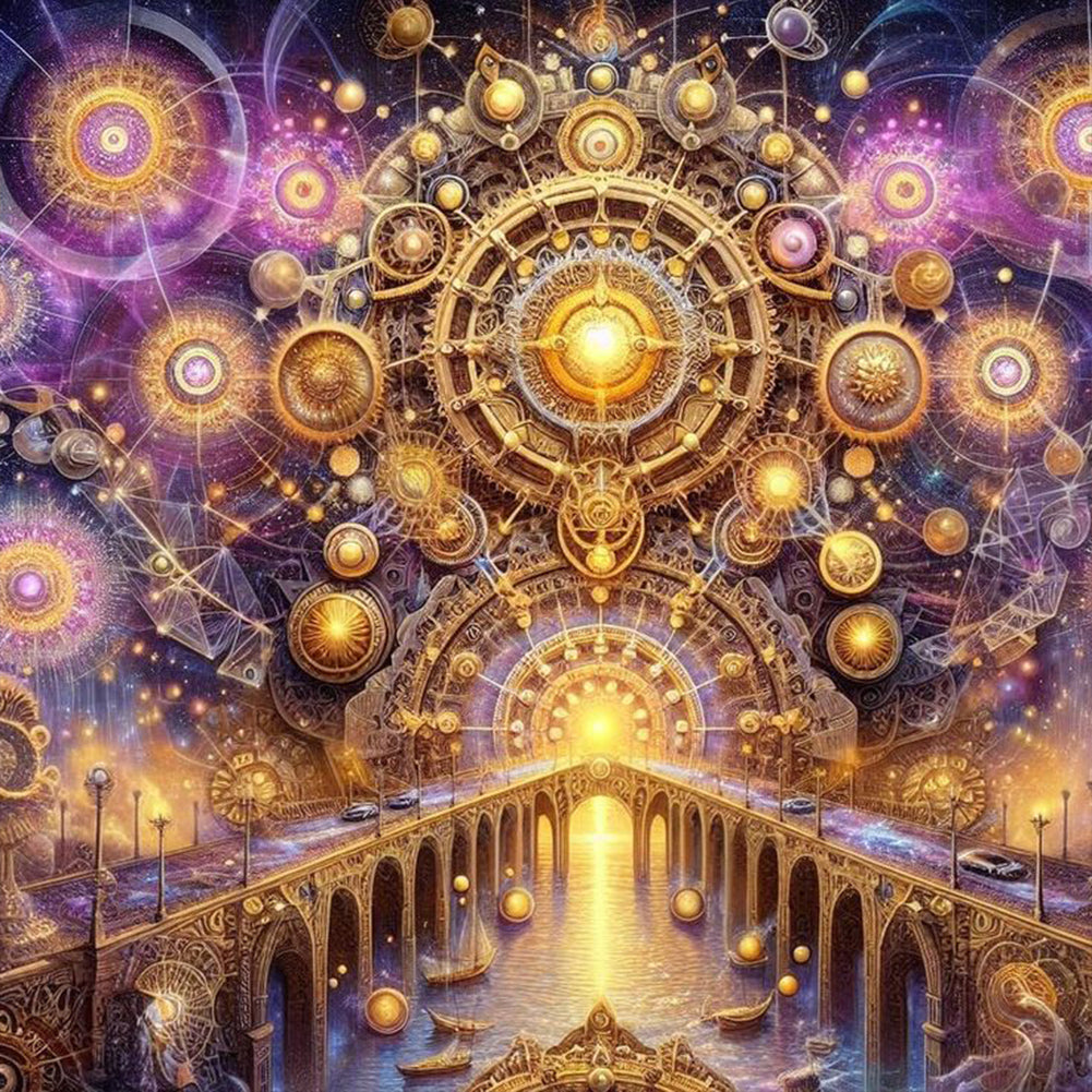 Diamond Painting - Full Round - kaleidoscope of time and space (40*40CM)