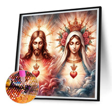 Load image into Gallery viewer, Diamond Painting - Full Round - Jesus and the Virgin (30*30CM)
