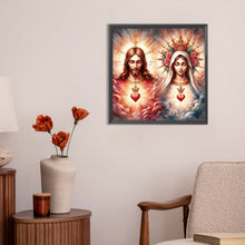 Load image into Gallery viewer, Diamond Painting - Full Round - Jesus and the Virgin (30*30CM)
