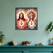 Load image into Gallery viewer, Diamond Painting - Full Round - Jesus and the Virgin (30*30CM)

