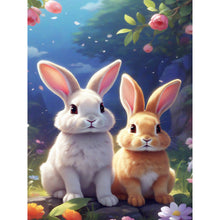 Load image into Gallery viewer, Diamond Painting - Full Round - garden rabbit (30*40CM)
