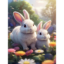 Load image into Gallery viewer, Diamond Painting - Full Round - garden rabbit (30*40CM)
