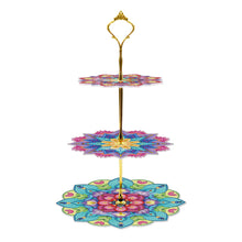 Load image into Gallery viewer, 3-Tiered Diamond Painting Serving Tray for Coffee Table Serving Serving Food
