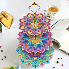 Load image into Gallery viewer, 3-Tiered Diamond Painting Serving Tray for Coffee Table Serving Serving Food
