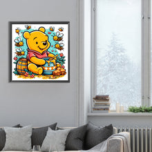 Load image into Gallery viewer, Diamond Painting - Full Round - bear honey jar (30*30CM)
