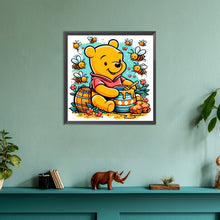 Load image into Gallery viewer, Diamond Painting - Full Round - bear honey jar (30*30CM)
