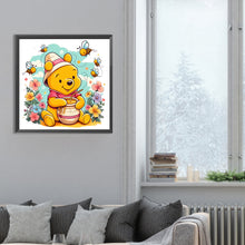 Load image into Gallery viewer, Diamond Painting - Full Round - bear honey jar (30*30CM)
