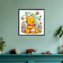 Load image into Gallery viewer, Diamond Painting - Full Round - bear honey jar (30*30CM)
