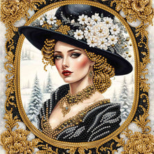 Load image into Gallery viewer, Diamond Painting - Partial Special Shaped - noble lady (30*30CM)
