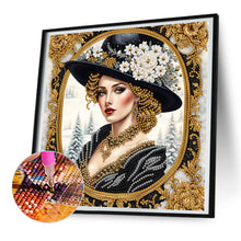Load image into Gallery viewer, Diamond Painting - Partial Special Shaped - noble lady (30*30CM)
