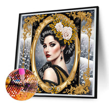 Load image into Gallery viewer, Diamond Painting - Partial Special Shaped - noble lady (30*30CM)
