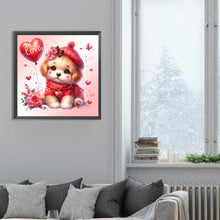 Load image into Gallery viewer, Diamond Painting - Full Round - love rose dog (30*30CM)

