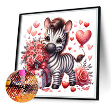 Load image into Gallery viewer, Diamond Painting - Full Round - Heart rose zebra (30*30CM)
