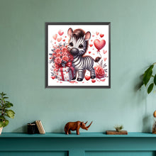 Load image into Gallery viewer, Diamond Painting - Full Round - Heart rose zebra (30*30CM)
