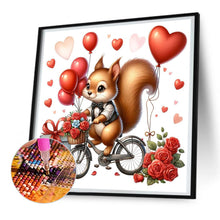 Load image into Gallery viewer, Diamond Painting - Full Round - Love rose squirrel (30*30CM)
