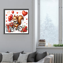 Load image into Gallery viewer, Diamond Painting - Full Round - Love rose squirrel (30*30CM)
