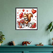 Load image into Gallery viewer, Diamond Painting - Full Round - Love rose squirrel (30*30CM)
