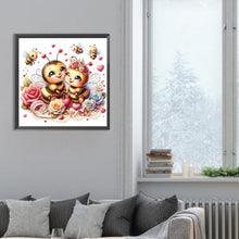 Load image into Gallery viewer, Diamond Painting - Full Round - love rose bee (30*30CM)

