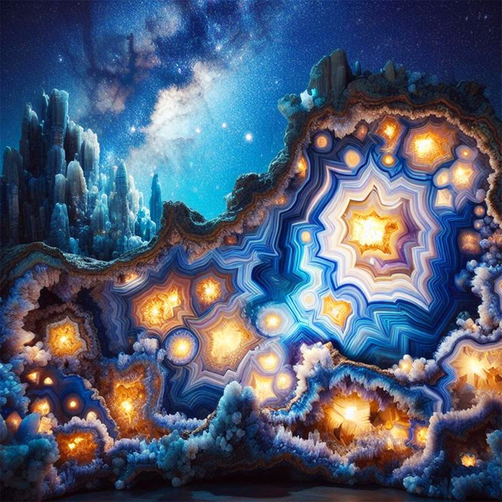 Diamond Painting - Full Round - cosmic galaxy cave (30*30CM)