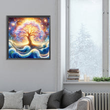 Load image into Gallery viewer, Diamond Painting - Full Round - cosmic galaxy tree (30*30CM)
