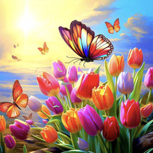 Load image into Gallery viewer, Diamond Painting - Full Round - tulips (30*30CM)
