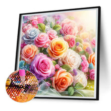 Load image into Gallery viewer, Diamond Painting - Full Round - rose bouquet (30*30CM)
