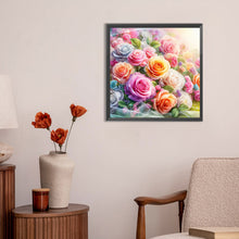 Load image into Gallery viewer, Diamond Painting - Full Round - rose bouquet (30*30CM)
