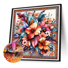 Load image into Gallery viewer, Diamond Painting - Full Round - photo frame flowers (30*30CM)
