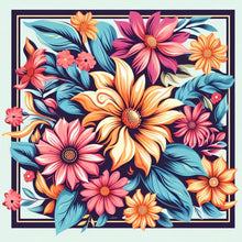 Load image into Gallery viewer, Diamond Painting - Full Round - flower frame (30*30CM)
