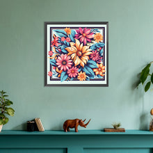 Load image into Gallery viewer, Diamond Painting - Full Round - flower frame (30*30CM)
