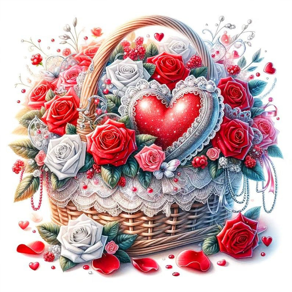 Diamond Painting - Full Round - love roses (30*30CM)