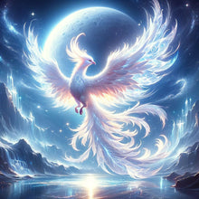 Load image into Gallery viewer, Diamond Painting - Full Round - Phoenix under the moon (40*40CM)
