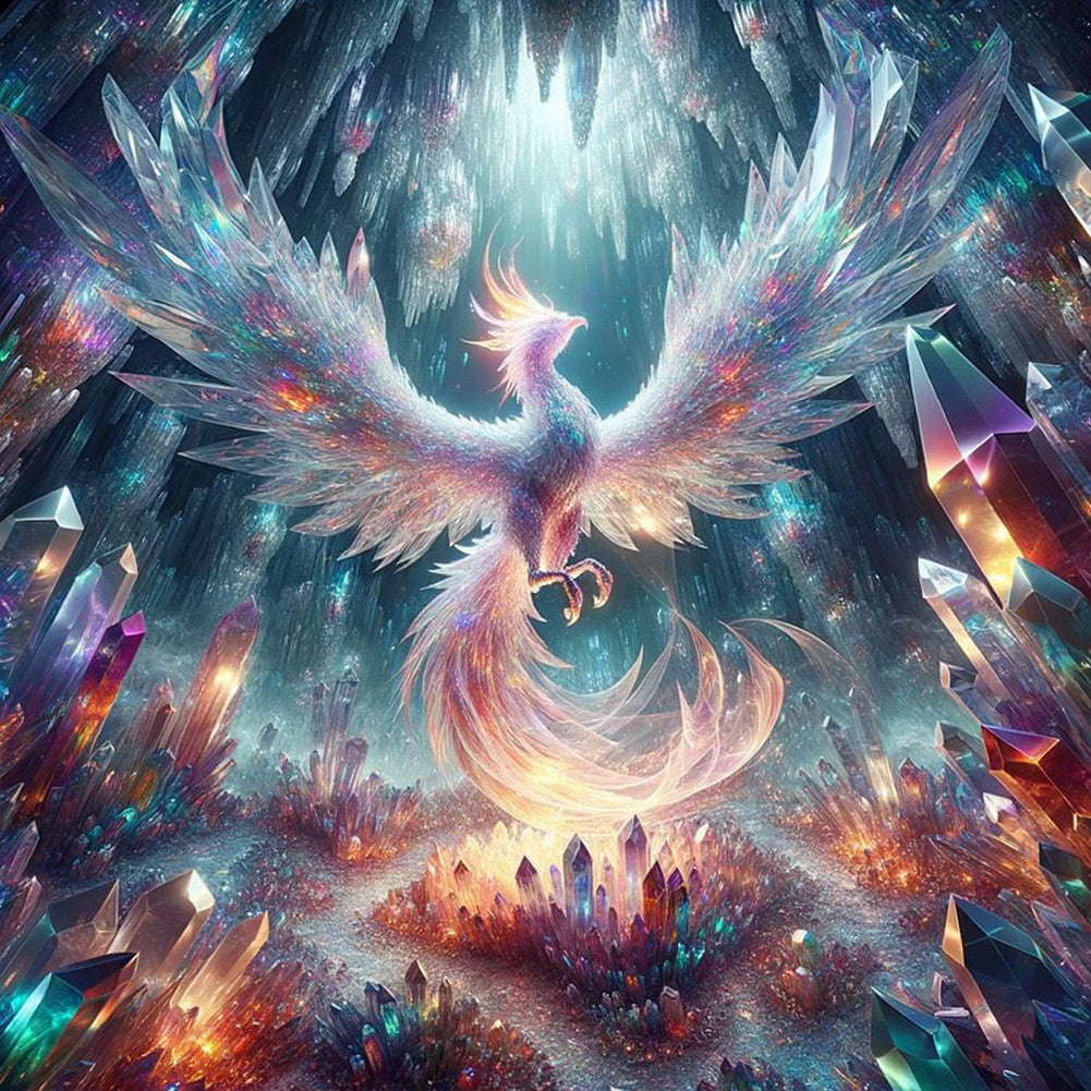 Diamond Painting - Full Round - Crystal Phoenix (40*40CM)