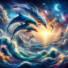 Load image into Gallery viewer, Diamond Painting - Full Round - dolphin (40*40CM)
