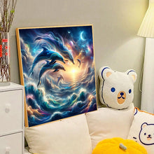 Load image into Gallery viewer, Diamond Painting - Full Round - dolphin (40*40CM)
