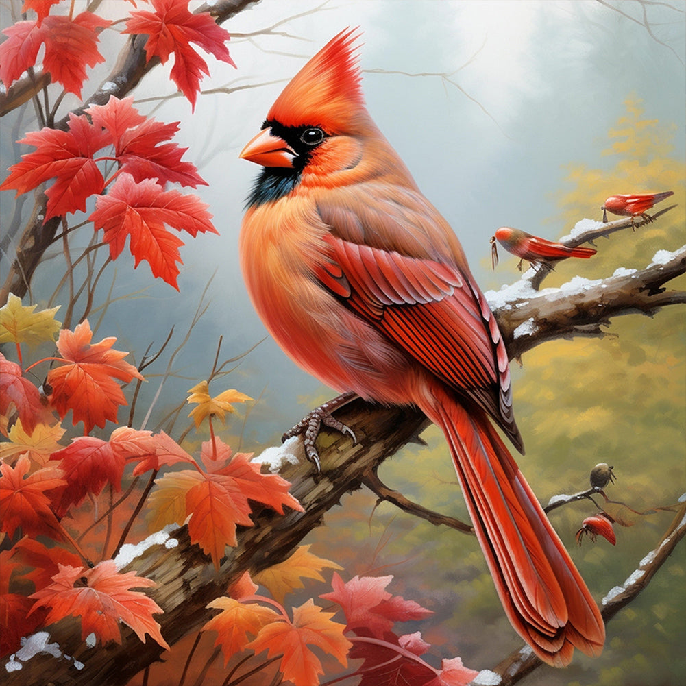 Diamond Painting - Full Round - cardinal (30*30CM)